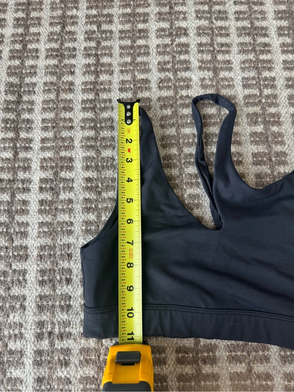 ALO Yoga Black Asymmetric Cutout Sports Bra